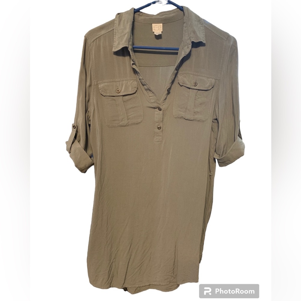 Canyon River Blues forest green dress
